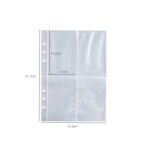 Porte - fichiers transparent , classeur de documents bricolage, stockage de photos, s de recharge, fournitures ...