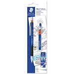 Porte - mines - 0. 5mm - etui de 12 mines - rechargeable - staedtler - mars micro