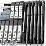 Porte - mines en métal, 3 crayons a papier 0. 5, 0. 7, 0. 9mm & 2 crayons a papier 2mm avec 420 mines ... Porte - mines en métal, 3 crayons a papier 0. 5, 0. 7, 0. 9mm & 2 crayons a papier 2mm avec 420 mines ...