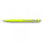 Porte - mines - mtal - jaune fluo - mine de 0, 7mm - rechargeable - caran d'ache 849