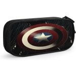 Porte - monnaie captain america en cuir souple avec fermeture eclair, petite taille