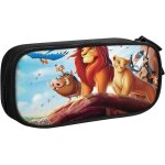 Porte - monnaie en cuir souple avec fermeture eclair le roi lion