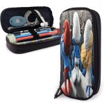 Porte - monnaie en toile avec fermeture eclair motif schtroumpfs pour femmes, hommes et enfants