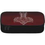Porte - monnaie viking ravens mythologie nordique avec fermeture eclair, pochette en cuir souple, petite ...