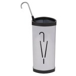 Porte parapluie métal gris acier alba Porte parapluie métal gris acier alba