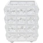 Porte - pinceaux de maquillage fabriqu a la main en cristal pour crayons a sourcils, rangement cosmtique ...