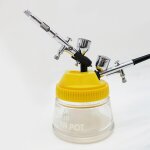 Porte pot stabilisateur stylo a�rographe filtre pistolet de pulv�risation bouteilles en verre fort station ...