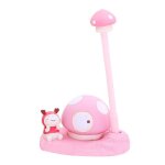 Porte - stylo champignon cactus avec lumire led, ornements de bureau en rsine, dcoration fournitures ...