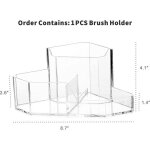 Porte - stylo el�gant en acrylique a 3 compartiments pour organiser votre bureau ¿ accessoire de bureau ...