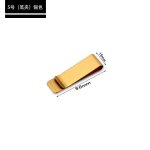 Porte - stylo en mtal et cuir inoxydable, 1 pice, pince a crayon en laiton, bijou vintage, porte - ...