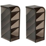 Porte - stylo trap�zo�dal a double usage, 2 pi�ces, mallette de rangement de papeterie de bureau multifonction ...