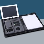 Portefeuille d'affaires portable en cuir pu, avec poign�e, pour l'�cole et le bureau, bloc - notes de ...