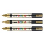 Posca lot de 3 marqueurs pointe conique moyenne pc5m 1, 8 - 2, 5mm or