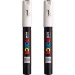 Posca pc - 1m lot de 2 marqueurs permanents a base d'eau pour peinture multi - surfaces pointe de 0, ... Posca pc - 1m lot de 2 marqueurs permanents a base d'eau pour peinture multi - surfaces pointe de 0, ...