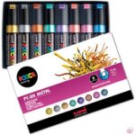 Posca pc - 8k, etui de 8 m�talliques - uni - ball