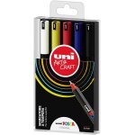 Posca - uniposca set complet avec 5 feutres pointe extra fine, 0, 7 mm, marqueurs acryliques uni posca ...