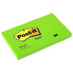 Post - it lot de 6 bloc - notes repositionnable 100 feuilles 127 x 76 mm vert non
