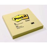 Post - it - bloc de 100 feuilles jaune pastel uni 76x76mm