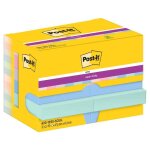 Post - it bloc - note adhsif super sticky notes, 47, 6 x 47, 6 mm 5 couleurs