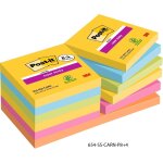 Post - it notes autocollantes super sticky, couleurs carnival, 8 blocs + 4 gratuits, 90 feuilles par ...