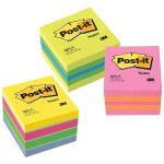 Post - it note repositionnables mini cube 2051 - u, 51 x 51 mm 400 feuilles ultra color
