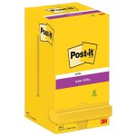 Post - it pack 12 bloc - note adhsif super sticky notes 76 x 76 mm jaune