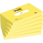 Post - it pack de 6 bloc - note adh�sif 127 x 76 mm jaune n�on