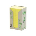 Post - it tour de 24 bloc - notes adhsif recycl 38 x 51 mm jaune