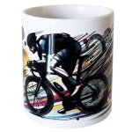 Pot a crayons en c�ramique ¿ cyclisme