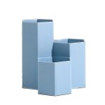 Pot a crayons hexagonal grande capacit� ¿ organiseur de bureau pour fournitures de bureau, pinceaux ...