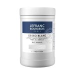 Gesso - blanc - appr�t - acrylique, aquarelle, huile - pot 1l - lefranc bourgeois