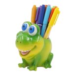 Pot a stylos en rsine en forme d'animal - joli organiseur de bureau pour stylos, pices et petits objets ...