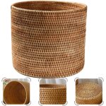 Poubelle pot a crayons en osier panier a linge tiss corbeille a papier en osier pot a couverts panier ...