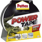Power tape, ruban adh�sif blanc de 25m, extra fort pour charges lourdes, bande adh�sive toil�e tous supports, ...