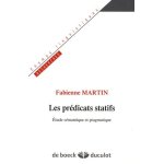 Pr�dicats statifs - etude s�mantique et pragmatique