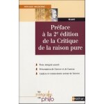 Prface a la 2e edition de la critique de la raisonpure