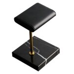 Pr�sentoir de bracelet de montre en marbre noir en cuir pu, support de bijoux, placement de bijoux