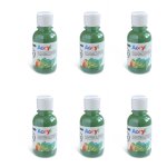 Primo lot de 6 flacons 125ml peinture acrylique fine bouchon flux control olive vert fonc 630