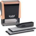 Printy typomatic 4912t - tampon encreur professionnel automatique 4 lignes - empreinte 47 x 18 mm a composer ...