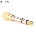 Prise m�le 6. 5mm 1 / 4  vers jack femelle 3. 5mm 1 / 8 , adaptateur audio st�r�o pour casque et microphone ...
