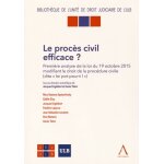 Le procs civil efficace ? - premire analyse de la loi du 19 octobre 2015 modifiant le droit de procdure ...
