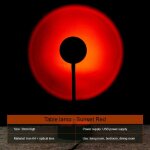 Projecteur led usb au coucher du soleil, luminaire dcoratif d'intrieur, idal pour une chambre a coucher ...