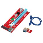 Prolongateur de carte pci - e new - 007s, adaptateur pci express, alimentation sata, cble usb 3. 0 de ...
