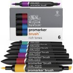 Promarker brush set de 6 tons riches[z1526]