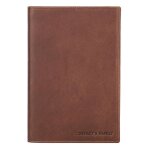 Protecteur de pochette de couverture de livre en cuir rtro avec porte - stylo, bloc - notes d'affaires, ...