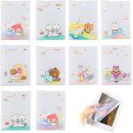 Protge cahier a4 transparent 10pcs, couverture cahier a4 transparente de dessin anim, couvertures de ...