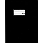Prot�ge - cahier opaque noir en pvc ? format 17x22 cm ? epaisseur 19 / 100�me ? grain cuir