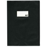 Prot�ge - cahier opaque noir en pvc ? format 24x32 cm ? epaisseur 19 / 100�me ? grain cuir
