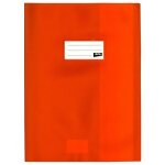 Prot�ge - cahier opaque orange en pvc ? format 24x32 cm ? epaisseur 19 / 100�me ? grain cuir