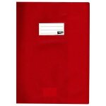 Prot�ge - cahier opaque rouge en pvc ? format 21x29, 7 cm ? epaisseur 19 / 100�me ? grain cuir